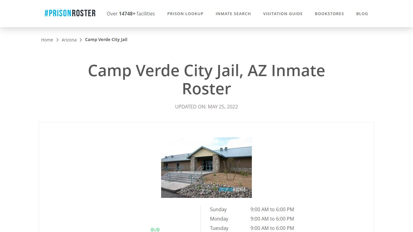 Camp Verde City Jail, AZ Inmate Roster